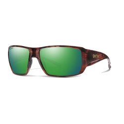 Smith Optics Guides Choice XL Sunglasses Chromapop Polarized Glass in Tortoise with Green Mirror